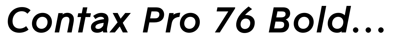 Contax Pro 76 Bold Italic